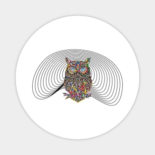 RETRO OWL Magnet